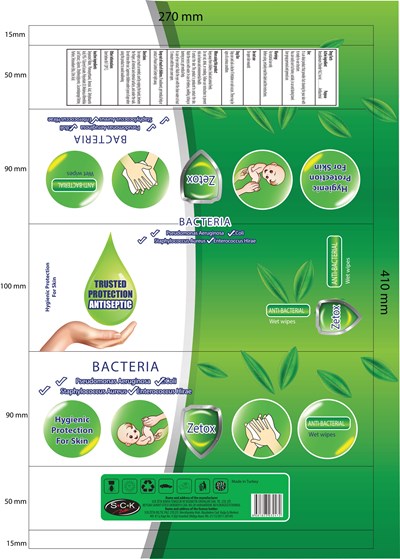 Green (Zetox Antibacterial Wet Wipes Green)